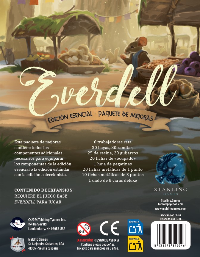 Caja de Paquete de mejoras - Everdell: Edición Esencial