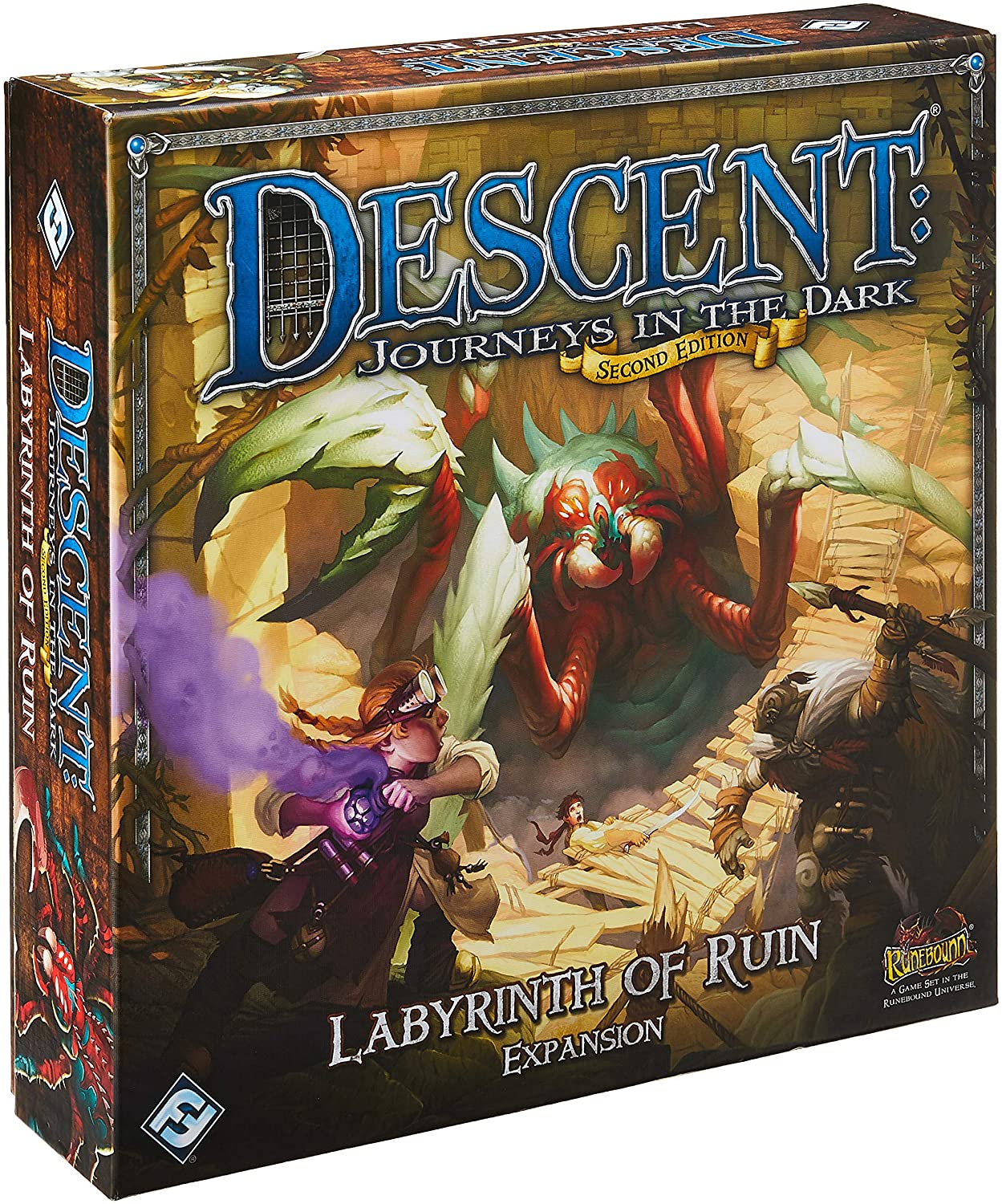 Caja de Descent 2da Edición Expansión: Laberinto En Ruinas - Juego de Mesa - (INGLÉS)