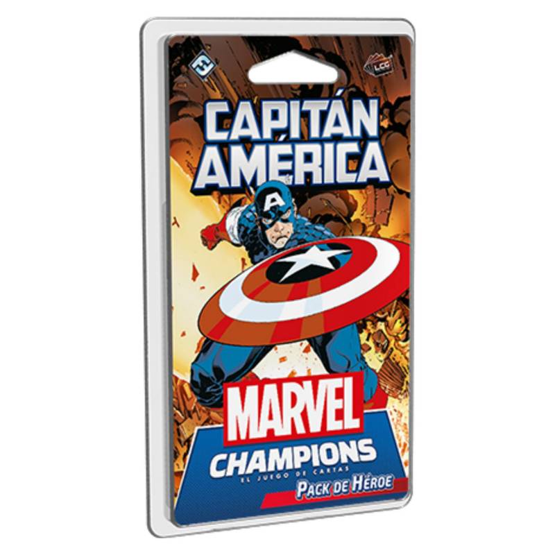 Caja de Marvel Champions Pack de Heroe Capitan America