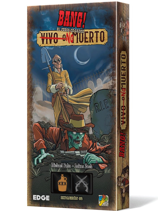Caja de Bang! El Juego de Dados - Expansión Vivo o No Muerto