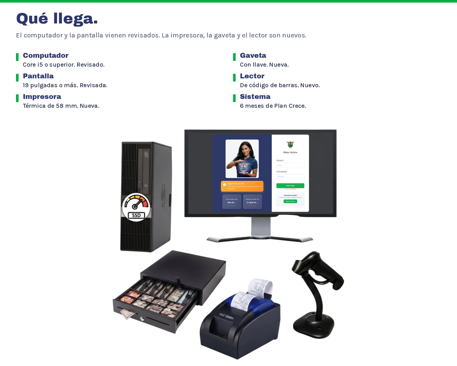 Qué llega en el kit