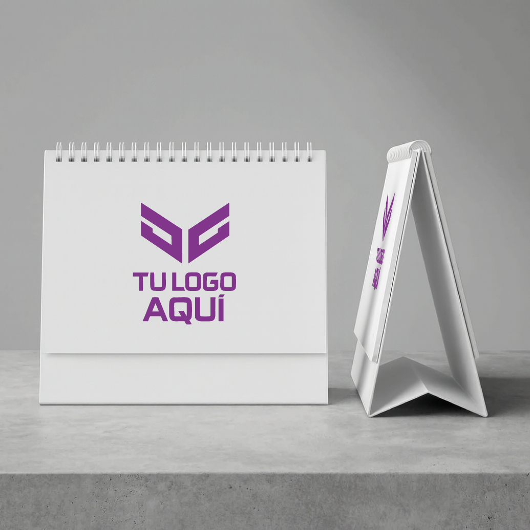 Calendario de escritorio corporativo personalizado con logo de empresa